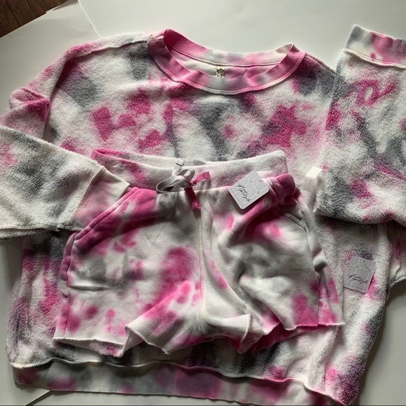 NWT Free People Kelly tie dye washed set, size XS - Picture 6 of 8